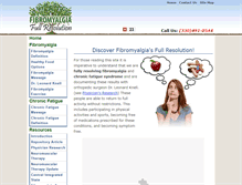Tablet Screenshot of fibromyalgiafullresolution.com